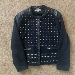 Peter Nygard Black Studded Blazer